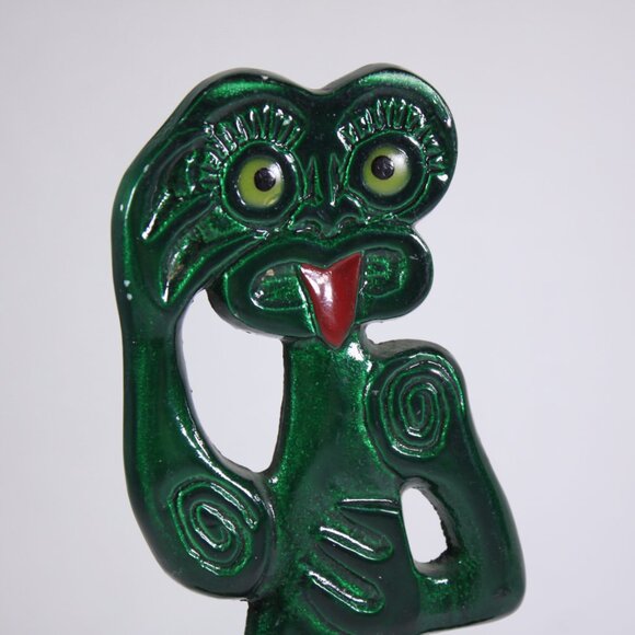New Zealand Souvenir bottle opener Hei Tiki bar decor 19.5 cm tall - Picture 2 of 10